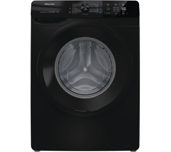 Refurbished Hisense WFGE10141VMB 10Kg 1400RPM Washing Machine - Black