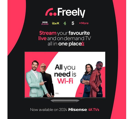 Hisense 55U7NQTUK 55" ULED 4K Smart TV - NEW - Grade A