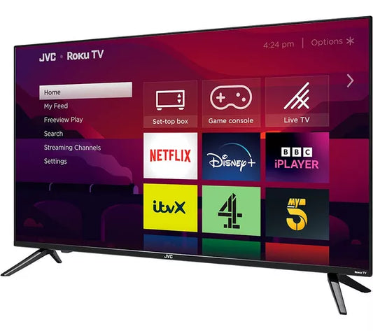 Refurbished JVC LT-40CR330 Roku TV 40" Smart Full HD HDR LED TV