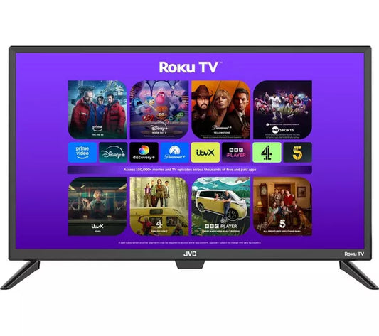 Refurbished JVC LT-40CR330 Roku TV 40" Smart Full HD HDR LED TV