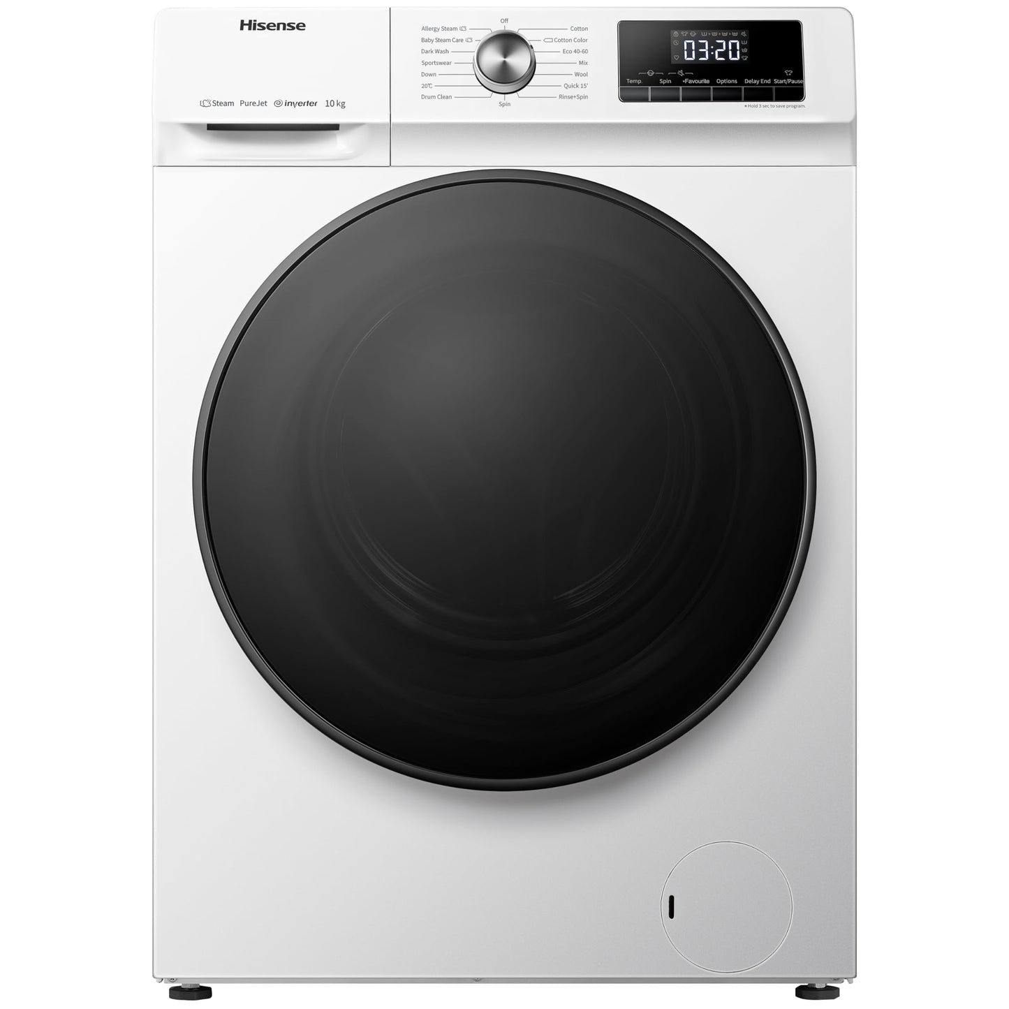 Refurbished Hisense WDQA1014EVJM 10Kg/6Kg 1400RPM Washer Dryer – White