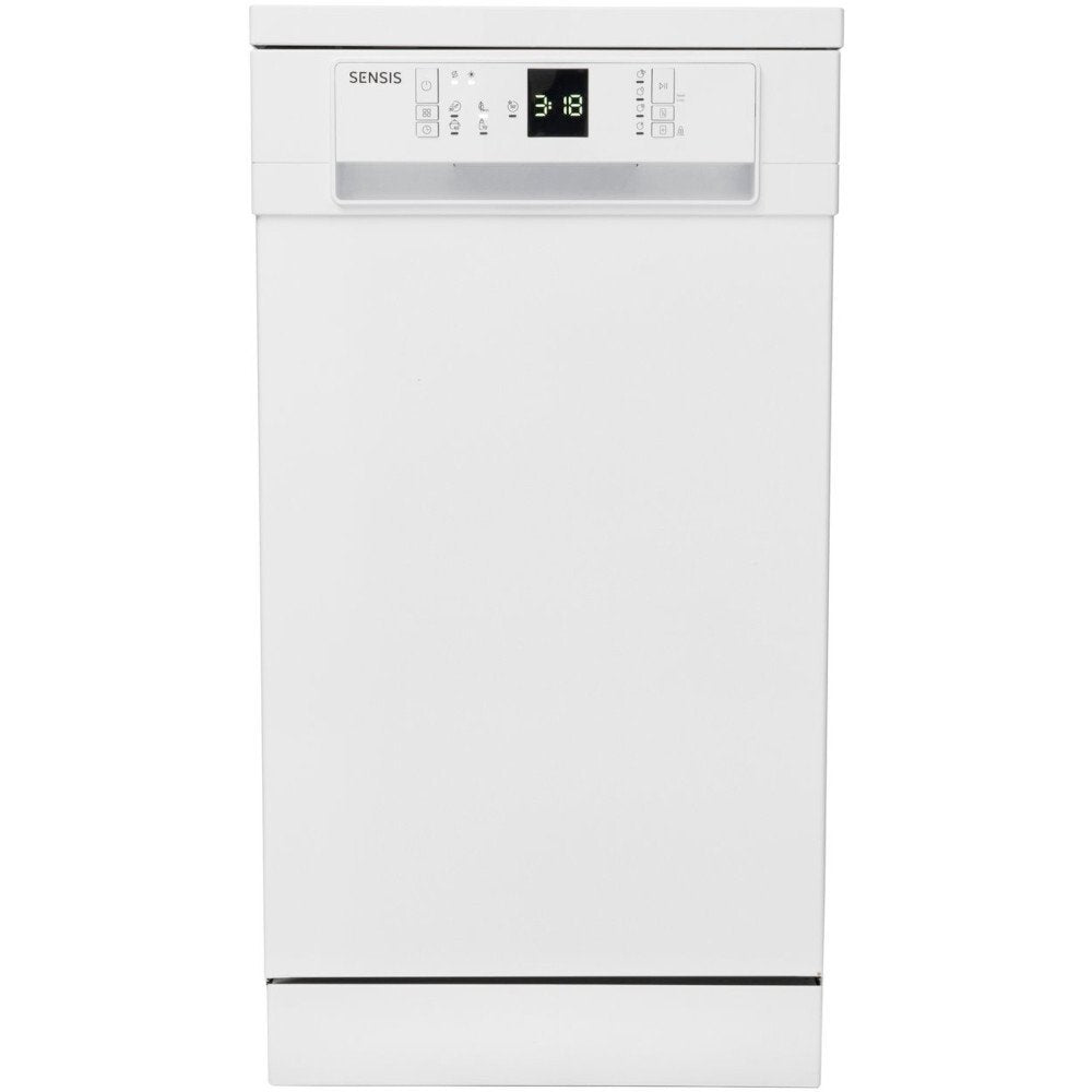 Sensis DWF0110SLEW 10 Place Settings Slimline Freestanding Dishwasher - White - Unused Grade A