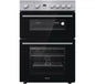 Hisense HDE3211BXUK 60cm Double Oven Electric Ceramic Cooker - New Grade A - Black & Stainless Steel