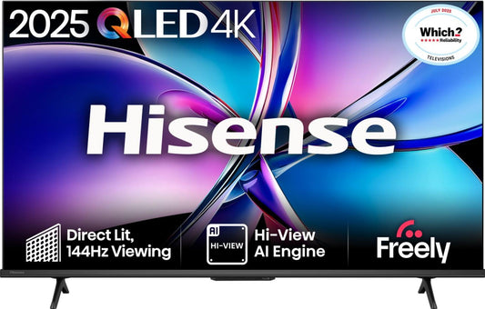 Hisense 50E7QTUK PRO 50" QLED 4K Smart TV – NEW – Grade A