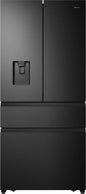 Refurbished Hisense RF540N4WFE 480L French Door Fridge Freezer - Black Stainless Steel