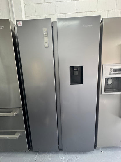 Refurbished Fridgemaster American Style Fridge Freezer – 519L Silver | MS91520DES