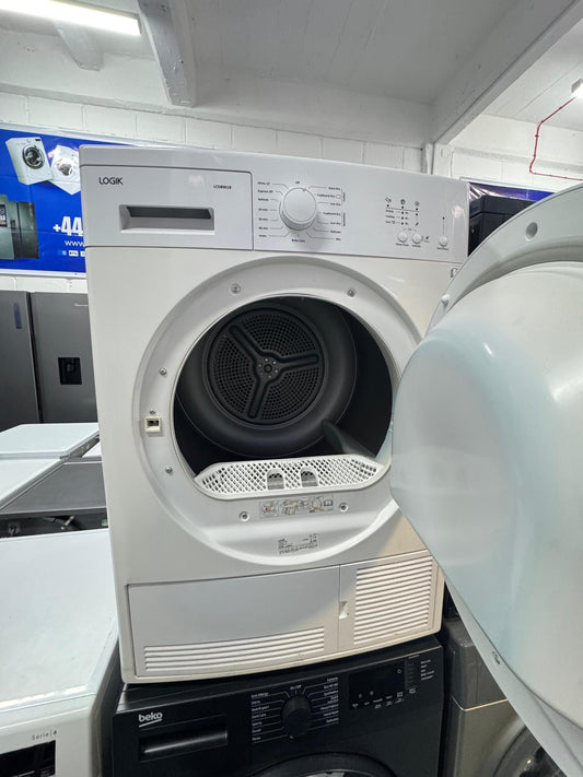 Refurbished Logik 8kg Condenser Tumble Dryer – White | LCD8W18