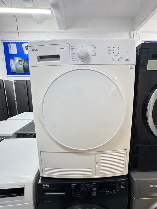 Refurbished Logik 8kg Condenser Tumble Dryer – White | LCD8W18