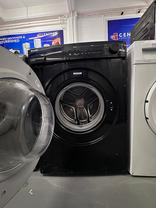 Refurbished Sharp 8kg 1400rpm Washing Machine – Dark Silver | ES-NFB814BSNA