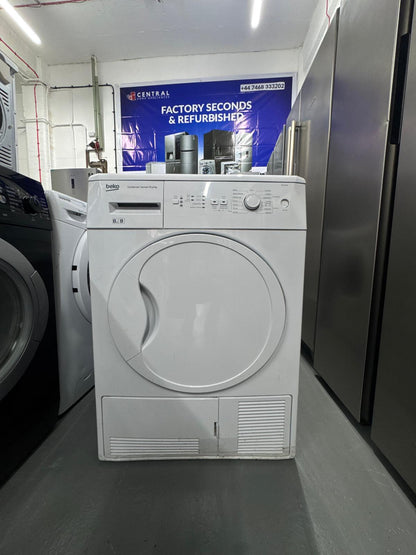 Refurbished Beko 8kg Condenser Tumble Dryer – White | DCUR801W