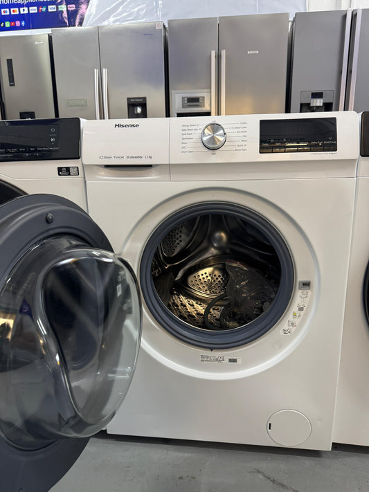 Refurbished Hisense 12 kg Steam PureJet Washing Machine | WFQY1214EVJM
