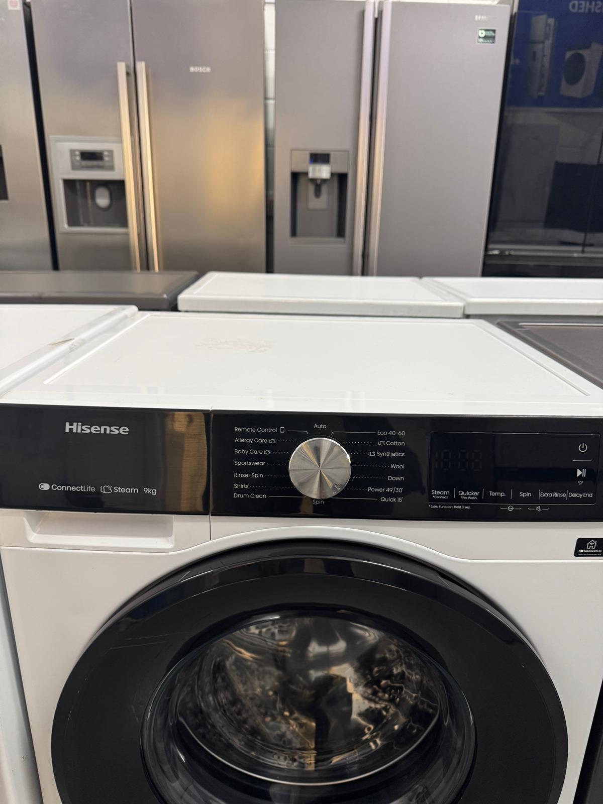 Hisense 9 kg 1400 Spin Washing Machine – Factory Seconds | WF3S9043BW3