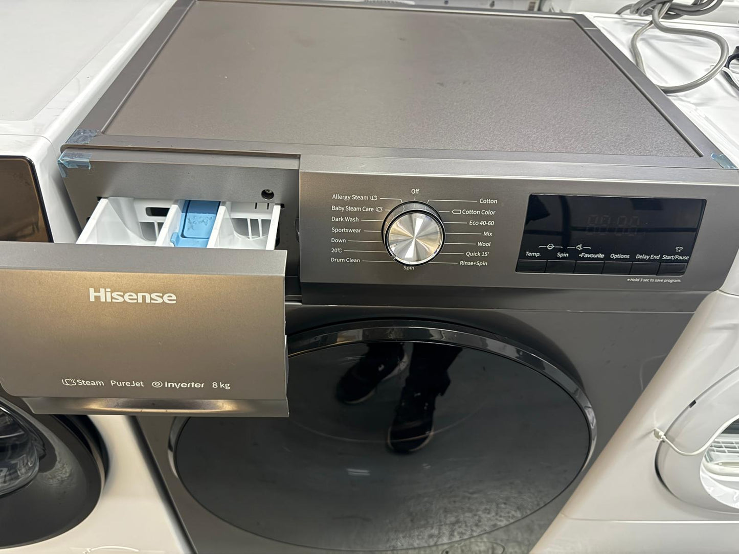 Hisense 8kg 1400 Spin Washing Machine – Factory Seconds | WFQA8014EVJMT
