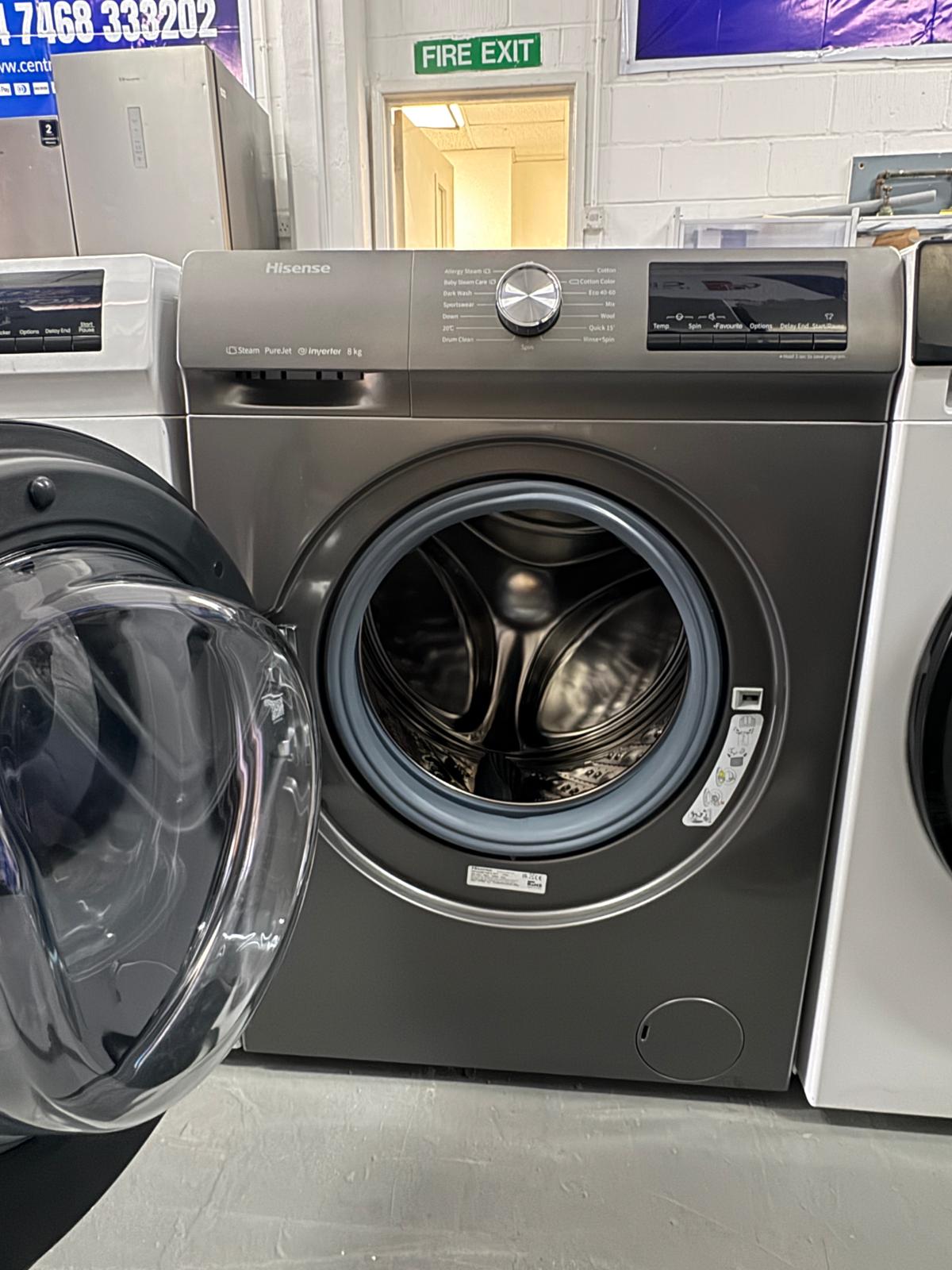 Hisense 8kg 1400 Spin Washing Machine – Factory Seconds  | WFQA8014EVJMT