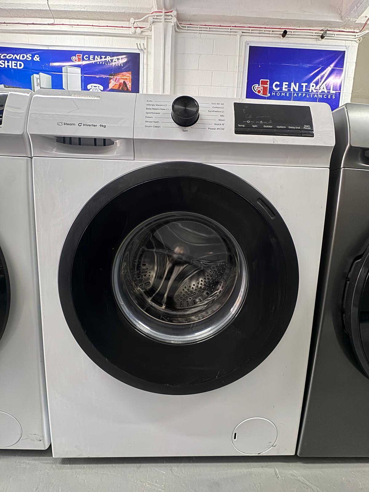Hisense 9kg 1400 Spin Washing Machine – Factory Seconds | WF1Q9041BW