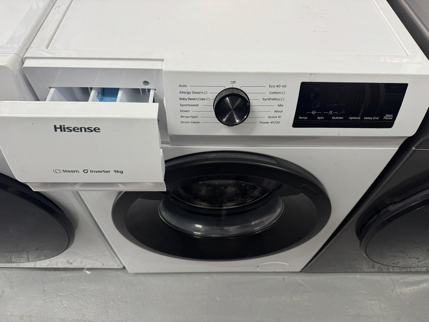 Hisense 9kg 1400 Spin Washing Machine – Factory Seconds | WF1Q9041BW