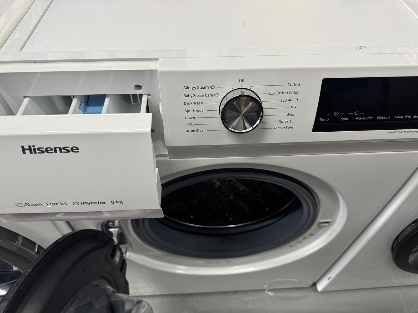 Hisense 8kg 1400 Spin Washing Machine – Factory Seconds | WFQA8014EVJM