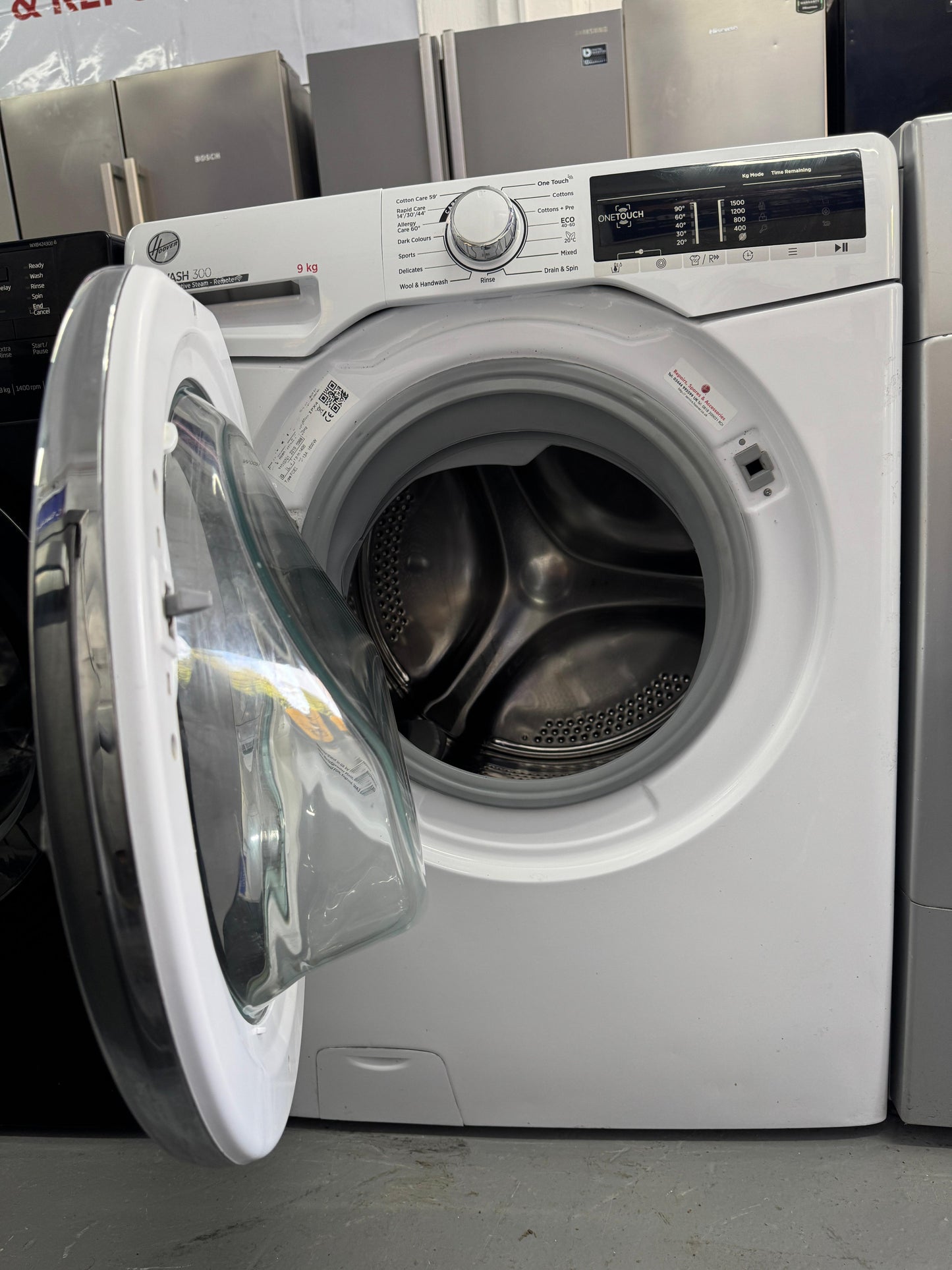 Refurbished Hoover 9 kg 1400 Spin Washing Machine | H3WS495TACE-80