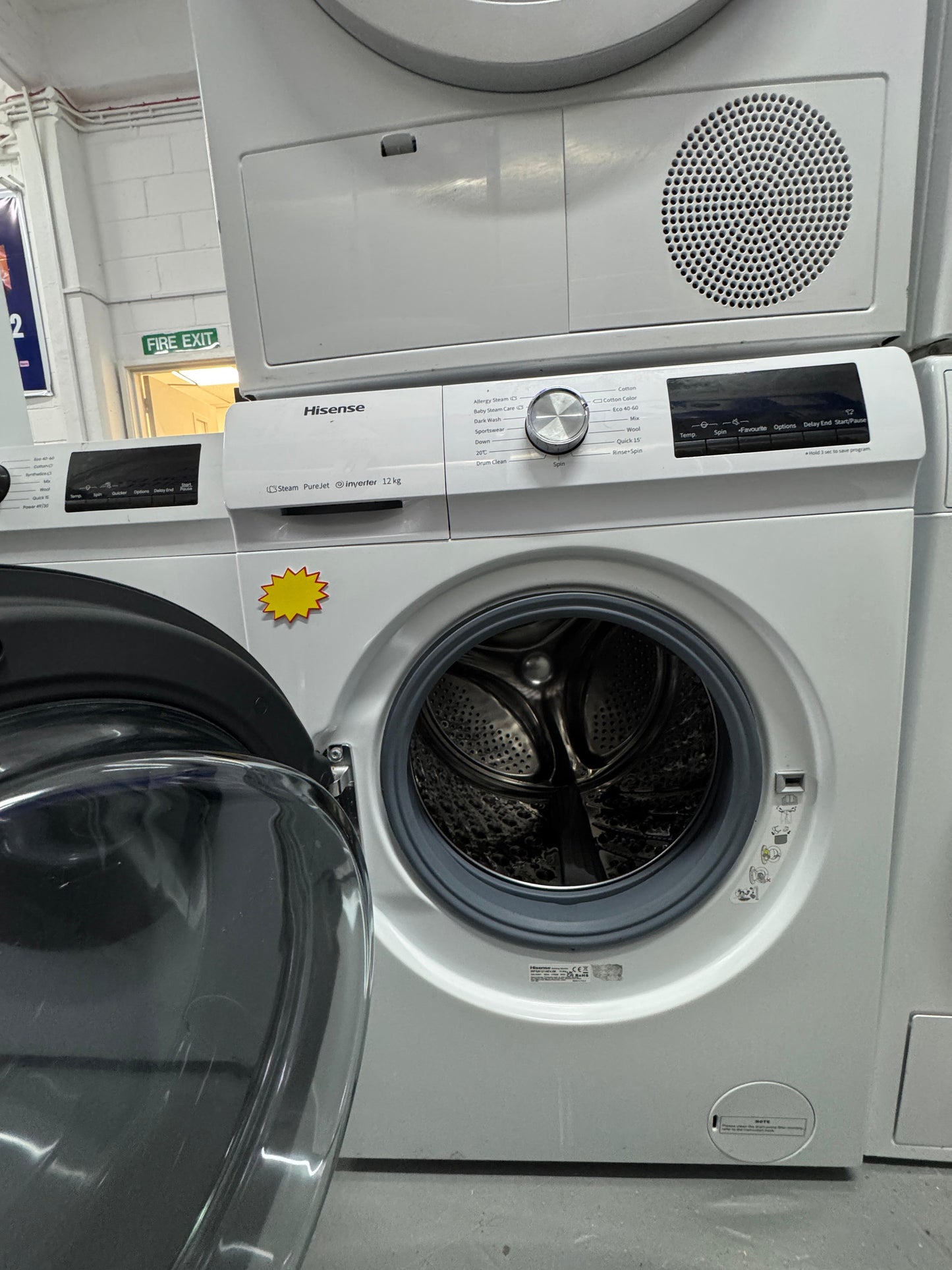 Hisense WFQA1214EVJM 12 kg Washing Machine – Refurbished Grade A