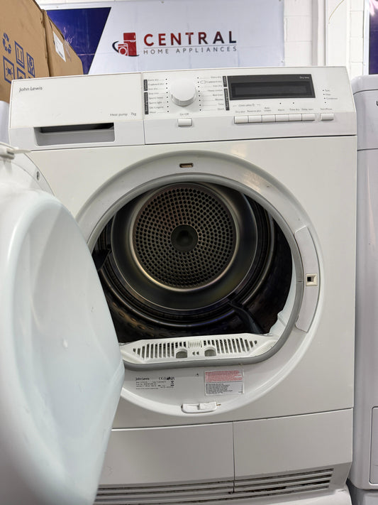Refurbished John Lewis JLTDH18 8kg Heat Pump Tumble Dryer