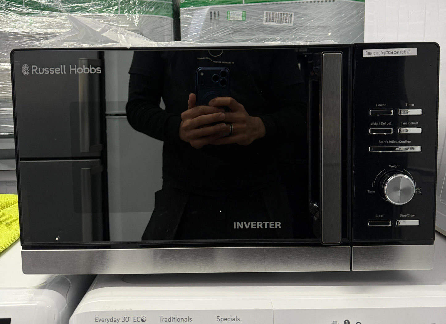 Russell Hobbs RHMI2503B 25L Inverter Microwave - Black - New Grade A