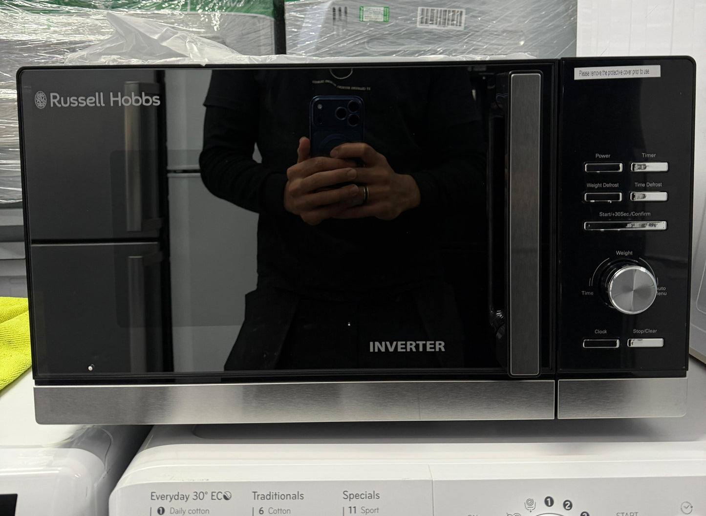 Russell Hobbs RHMI2503B 25L Inverter Microwave - Black - New Grade A