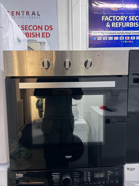 Bush BIBFOSAX Built-In Single Electric Oven - Silver - Unused Grade A