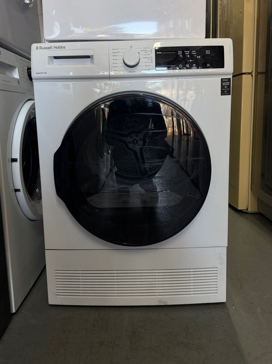 Russell Hobbs RH8CTD111W 8kg Condenser Tumble Dryer – White – NEW – Grade A