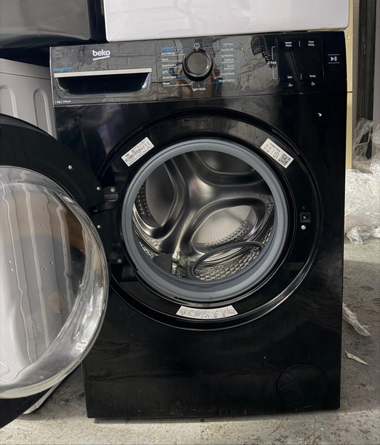 Refurbished Beko BMN3WT3841B 8kg 1400rpm Washing Machine – Black