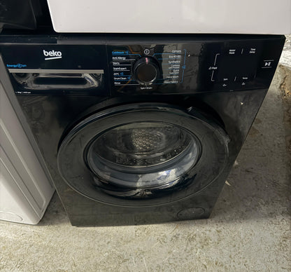 Refurbished Beko BMN3WT3841B 8kg 1400rpm Washing Machine – Black