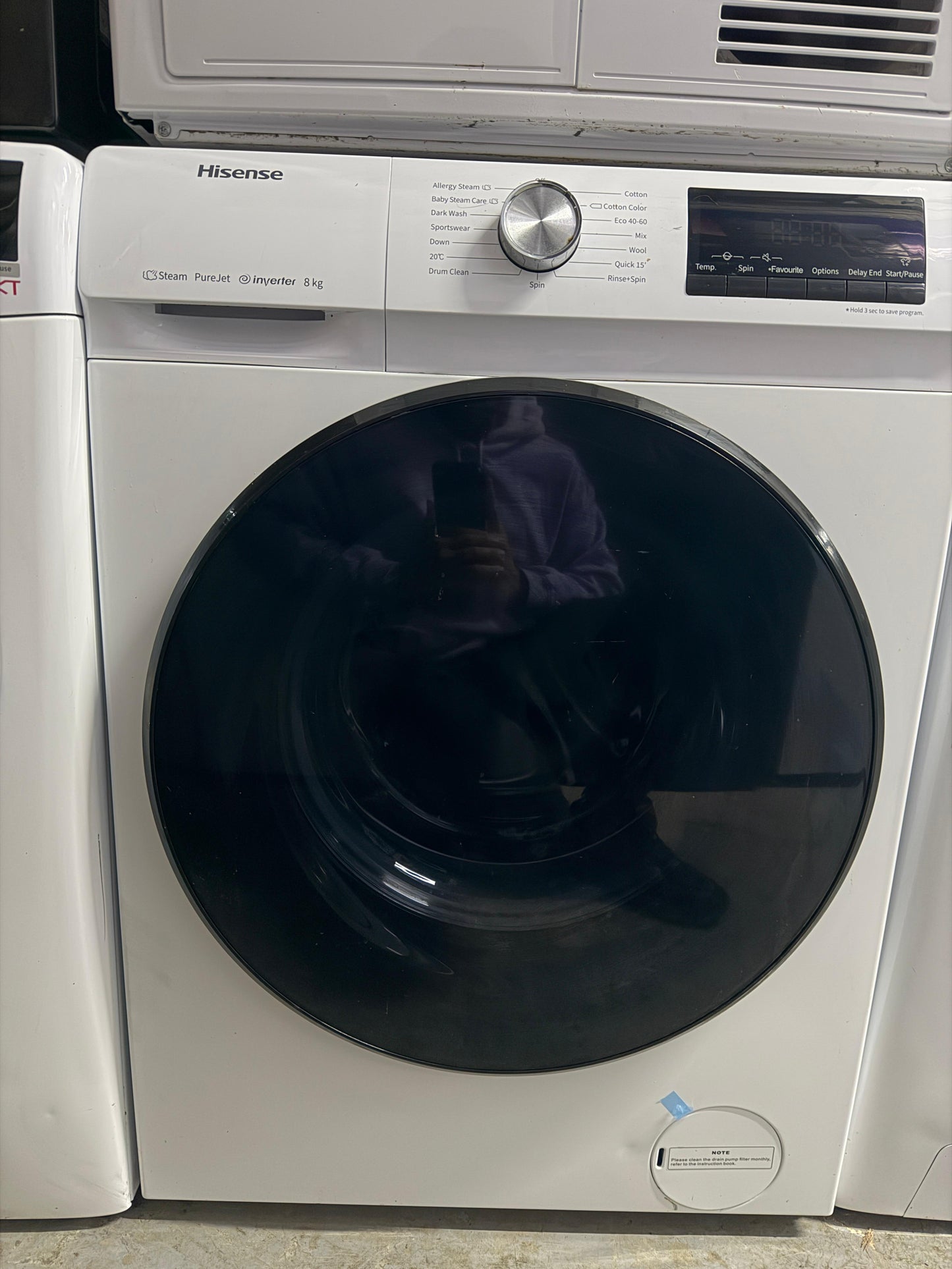 Refurbished Hisense WFQA8014EVJM 8kg 1400rpm Washing Machine – White