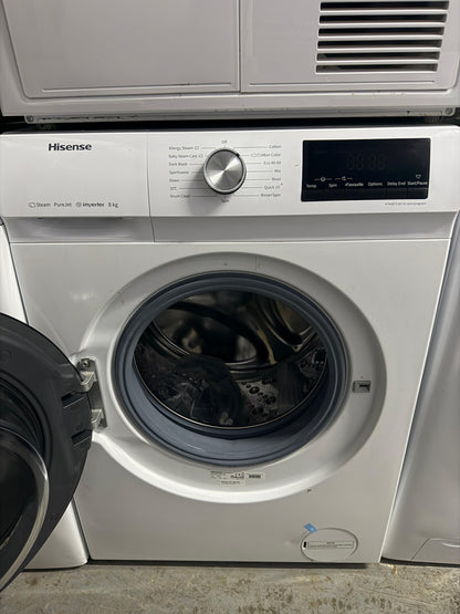 Refurbished Hisense WFQA8014EVJM 8kg 1400rpm Washing Machine – White