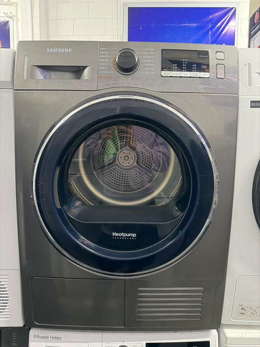 Refurbished Samsung DV90M50003X 9kg Heat Pump Tumble Dryer – Graphite