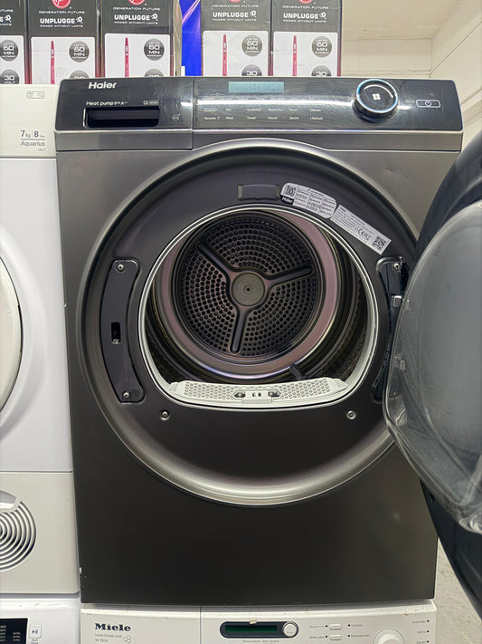 Refurbished Haier HD90A2959 9kg Heat Pump Tumble Dryer – Graphite