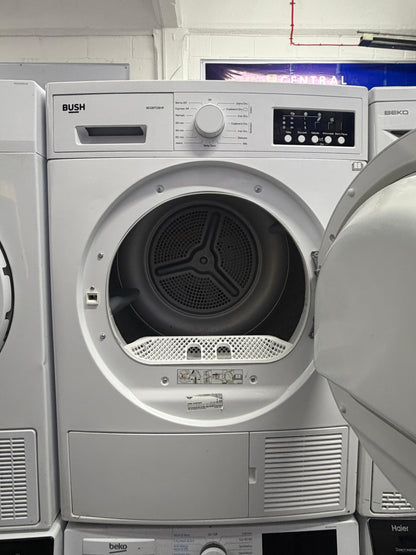 Refurbished Bush BCGBTD8HP 8 kg Heat Pump Tumble Dryer – White