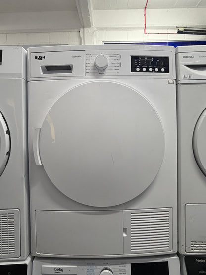 Refurbished Bush BCGBTD8HP 8 kg Heat Pump Tumble Dryer – White
