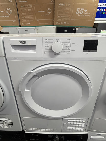 Refurbished Beko DTLCE70051W 7 kg Condenser Tumble Dryer – White