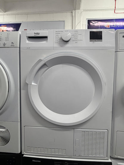 Refurbished Beko DTLCE70051W 7 kg Condenser Tumble Dryer – White