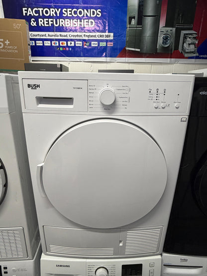 Refurbished Bush TD7CNBCW 7 kg Condenser Tumble Dryer – White