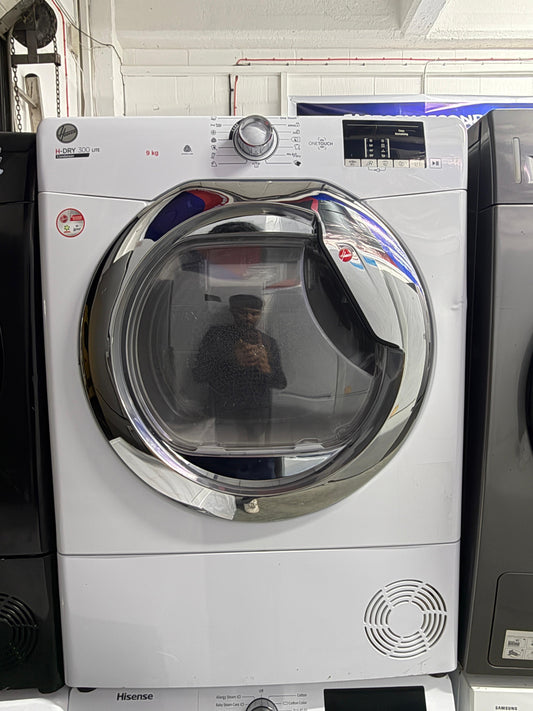 Refurbished Hoover HLE C9 TCE-80 9 kg Condenser Tumble Dryer – White