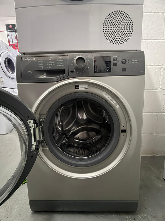 Refurbished Hotpoint NSWF743UGGUK 7kg 1400rpm Washing Machine – Graphite