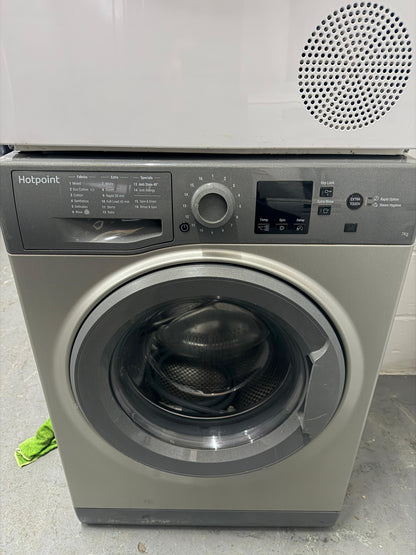 Refurbished Hotpoint NSWF743UGGUK 7kg 1400rpm Washing Machine – Graphite