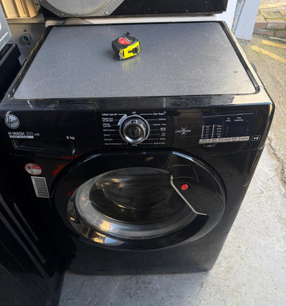 Refurbished Hoover H3W482DBBE/1-80 8 kg 1400 rpm Washing Machine – Black