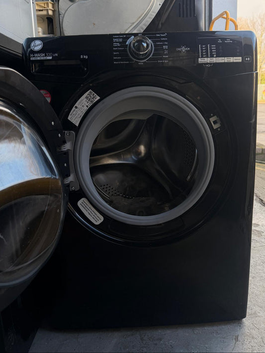 Refurbished Hoover H3W482DBBE/1-80 8 kg 1400 rpm Washing Machine – Black