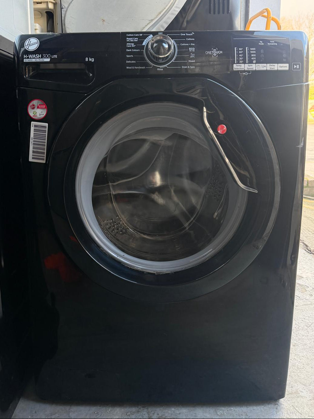 Refurbished Hoover H3W482DBBE/1-80 8 kg 1400 rpm Washing Machine – Black