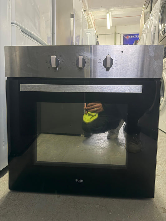 Refurbished Bush BIBFOSAX Built-In Single Electric Oven – Silver