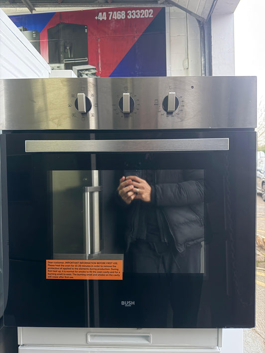 Refurbished Bush BIBFOSAX Built-In Single Electric Oven – Silver