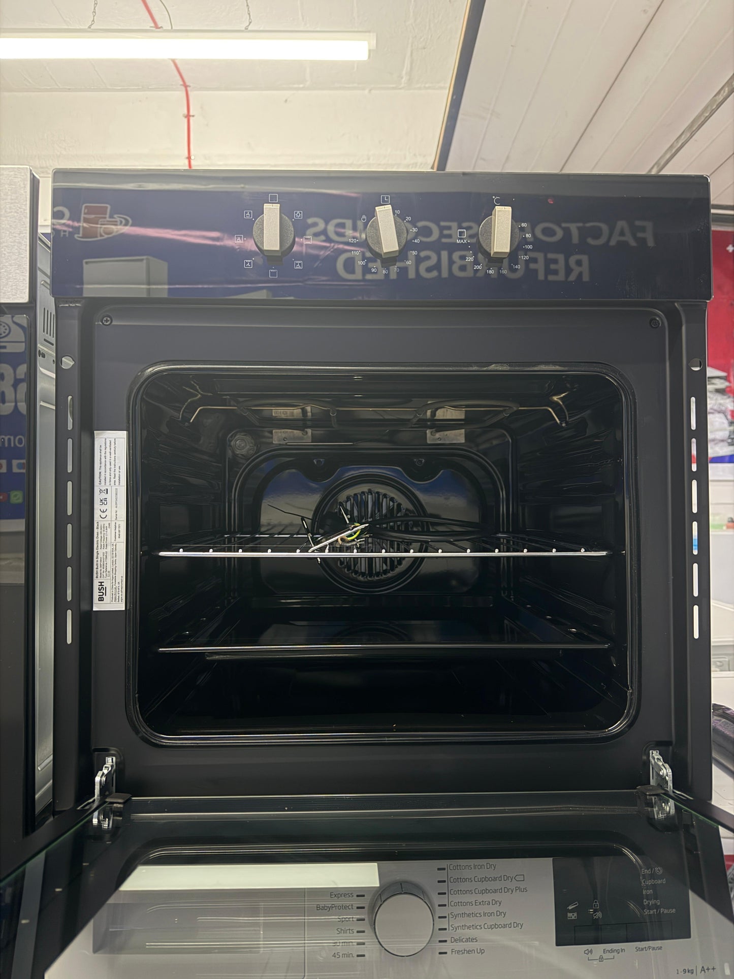 Refurbished Bush BIBFOBAX Built-In Single Electric Oven – Black