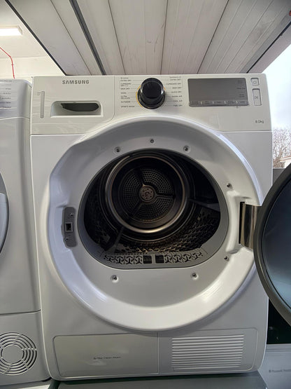 Refurbished Samsung DV80H8100HW 8 kg Heat Pump Tumble Dryer - White