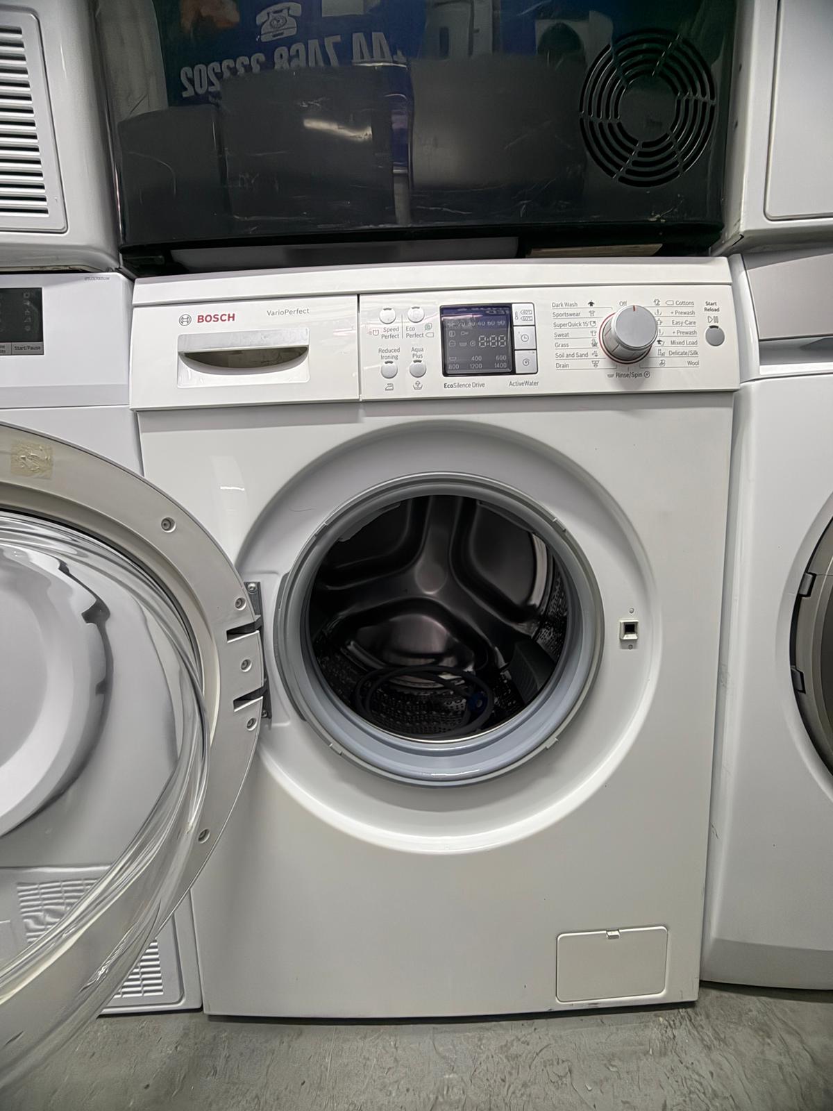 Refurbished Bosch WAQ243D0GB 8 kg 1200 Spin Washing Machine – White